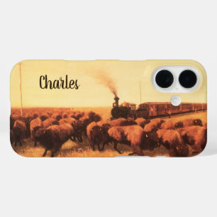 Coques iPhone 16 Ouest américain vintage, retenu par NH Trotter