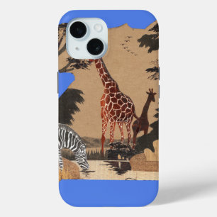 Coque Case-Mate iPhone Ouganda - Carte de la faune - Imprimer