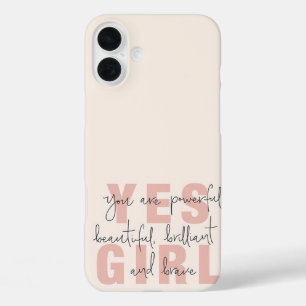 Coque Pour iPhone 16 Plus Oui Fille