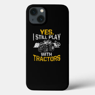 Case-Mate iPhone Case Oui Je Joue Toujours Avec Tracteurs Funny Farmer