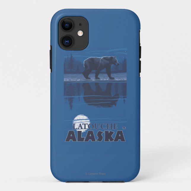 Coques Case-Mate iPhone Ours au clair de lune - Latouche, Alaska (Dos)