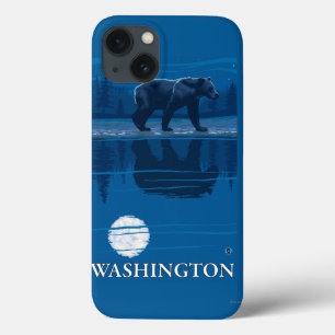 iPhone 13 Case Ours au clair de lune - Washington