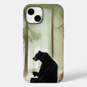 Coque Case-Mate iPhone Ours Boire du café dans les bois