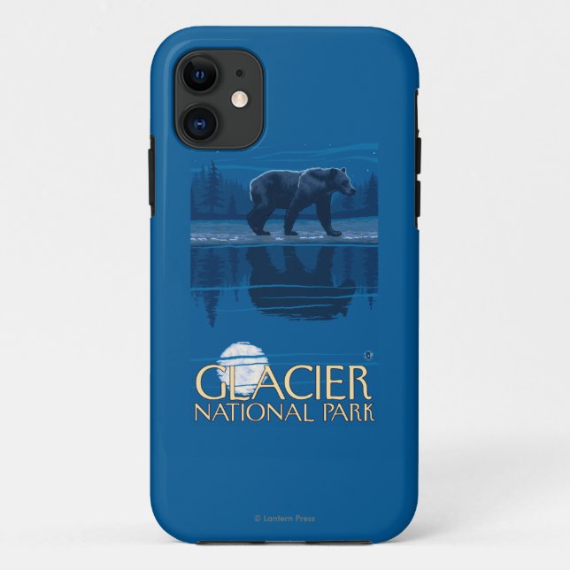 Coques Case-Mate iPhone Ours dans le clair de lune - parc national de (Dos)