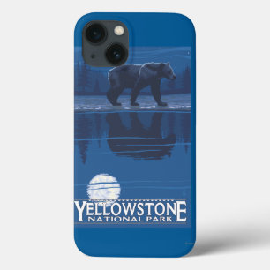 Coque Case-Mate iPhone Ours dans le clair de lune - parc national de