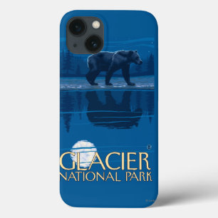 iPhone 13 Case Ours dans le clair de lune - parc national de