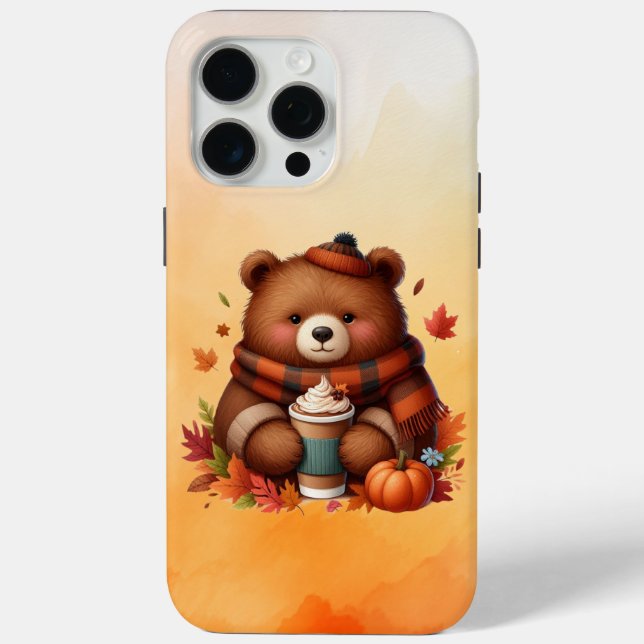 Coques Case-Mate iPhone Ours d'automne rustique/vintage (Verso)