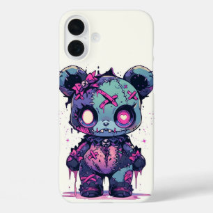 Coque Pour iPhone 16 Plus Ours en peluche jouet Halloween