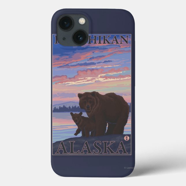 Coques Case-Mate iPhone Ours et couteaux - Ketchikan, Alaska (Verso)