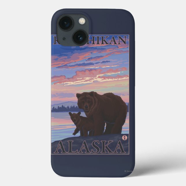 Coques Case-Mate iPhone Ours et couteaux - Ketchikan, Alaska (Verso)