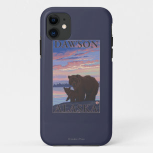 Coque iPhone 11 Ours et CUB - Dawson, Alaska