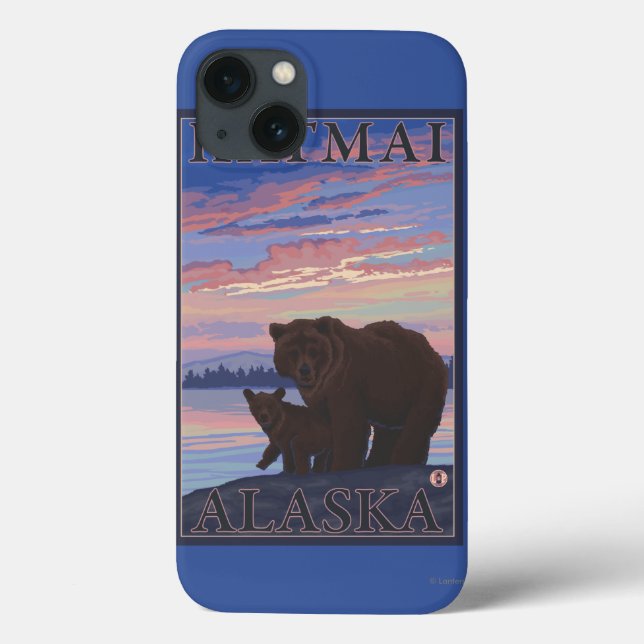 Coques Case-Mate iPhone Ours et cub - Katmai, Alaska (Verso)