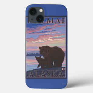 iPhone 13 Coque Ours et CUB - Katmai, Alaska