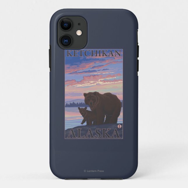 Coques Case-Mate iPhone Ours et CUB - Ketchikan, Alaska (Dos)