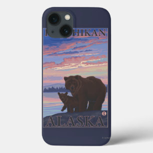 Etui iPhone 13 Ours et CUB - Ketchikan, Alaska