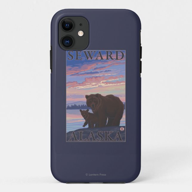 Coques Case-Mate iPhone Ours et CUB - Seward, Alaska (Dos)