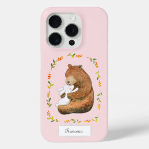 Coque Case-Mate iPhone Ours et Lapin Douce Forêt Personnalisé Nom