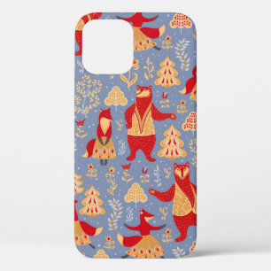 Case-Mate iPhone Case Ours et renards dansant dans une coulisse forestiè
