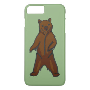 Case-Mate iPhone Case Ours griset Brown de bois