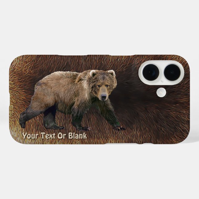 Coques Case-Mate iPhone Ours Kodiak Sur Fourrure De Caribou (Verso (horizontal))