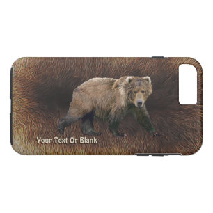 Coque iPhone 7 Plus Ours Kodiak Sur Fourrure De Caribou