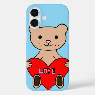 Coque Pour iPhone 16 Ours mignon