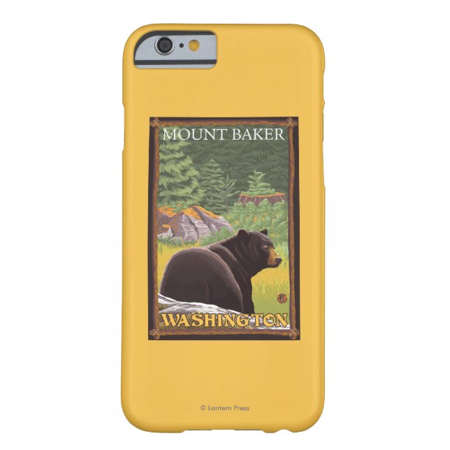 Coques Case-Mate iPhone Ours noir dans la forêt - Baker de bâti, (Dos)