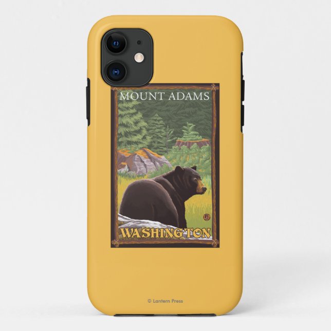 Coques Case-Mate iPhone Ours noir dans la forêt - bâti Adams, Washington (Dos)