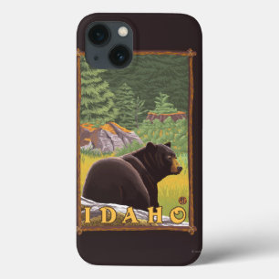Coque Case-Mate iPhone Ours noir dans la forêt - Idaho