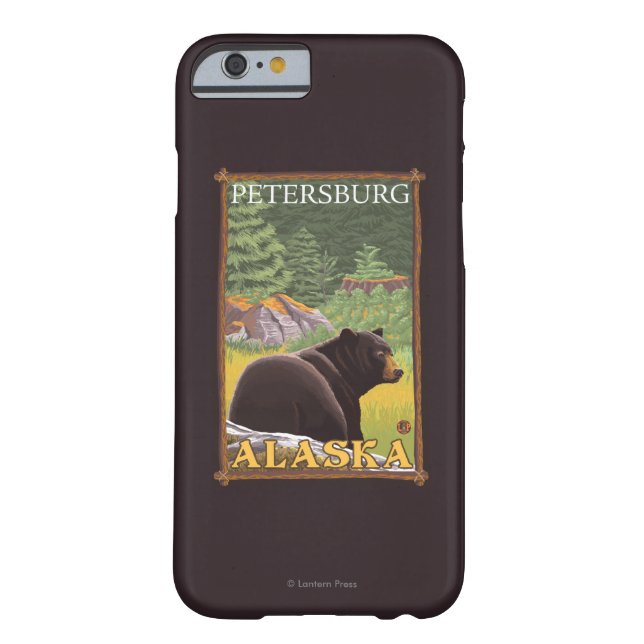 Coques Case-Mate iPhone Ours noir dans la forêt - Pétersbourg, Alaska (Dos)