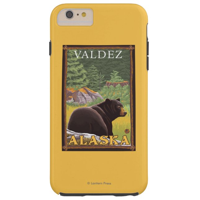 Coques Case-Mate iPhone Ours noir dans la forêt - Valdez, Alaska (Dos)