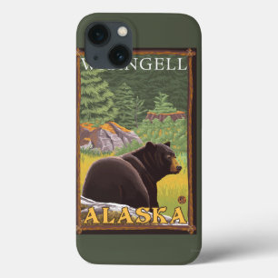 Etui iPhone 13 Ours noir dans la forêt - Wrangell, Alaska