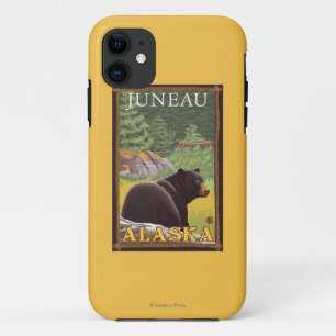 Etui iPhone Case-Mate Ours noir en forêt - Juneau, Alaska