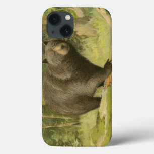 Etui iPhone Case-Mate Ours noir sur un tronc d'arbre