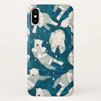 Coque Case-Mate iPhone ours polaire arctique bleu