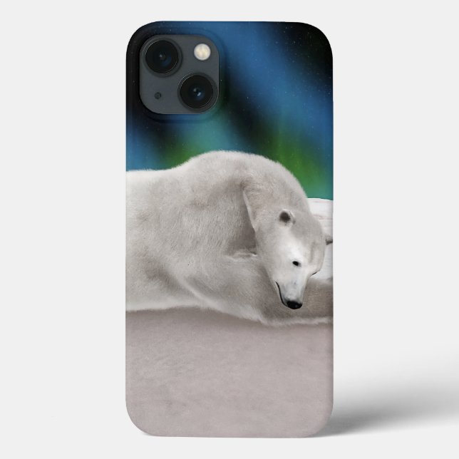 Coques Case-Mate iPhone Ours polaire au repos (Verso)
