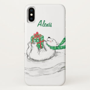 Etui iPhone Case-Mate Ours polaire de dessin animé mignon avec des cadea