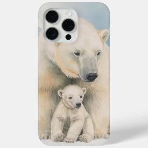 Coque Case-Mate iPhone Ours polaire et ourson Élégance arctique