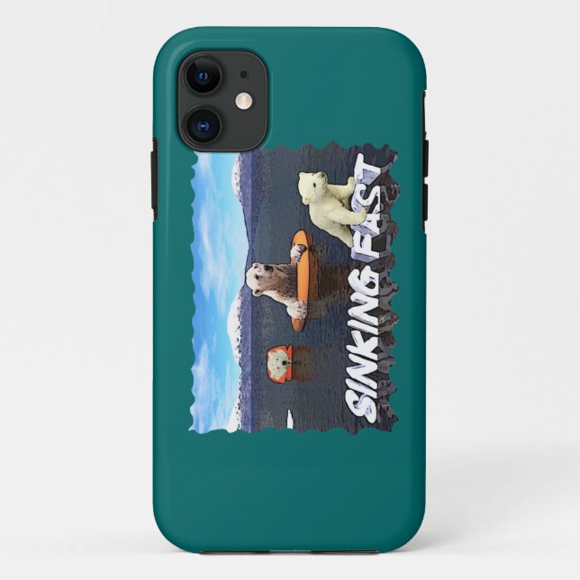 Coques Case-Mate iPhone Ours polaires - Sinking Fast (Dos)