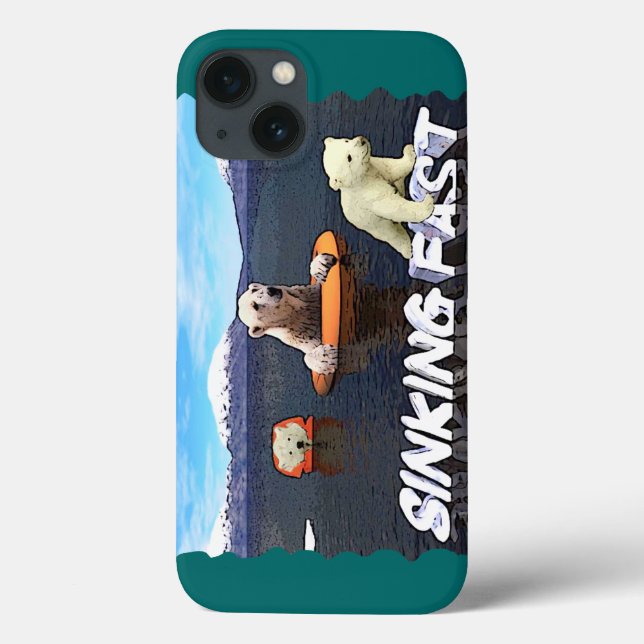 Coques Case-Mate iPhone Ours polaires - Sinking Fast (Verso)