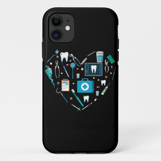 Coques Case-Mate iPhone Outil dentaire amusant Coeur (Dos)