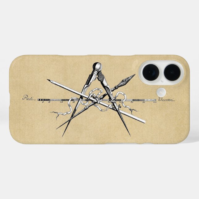 Coques Case-Mate iPhone Outils de rédaction d'architecture traditionnelle (Verso (horizontal))