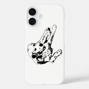 Coque Pour iPhone 16 Outline Dorée, Calme Monochrome