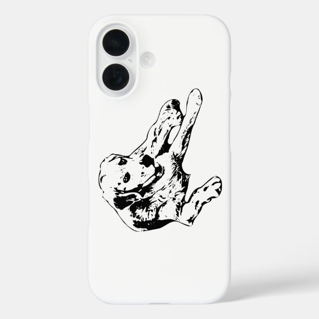 Coques Case-Mate iPhone Outline Dorée, Calme Monochrome (Verso)