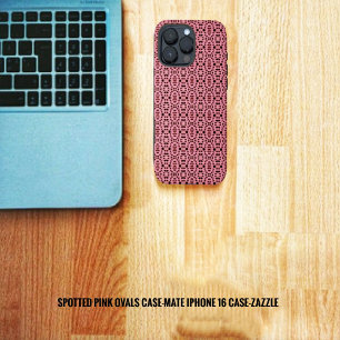 Coque iPhone 16 Pro Max Ovales roses tachetées