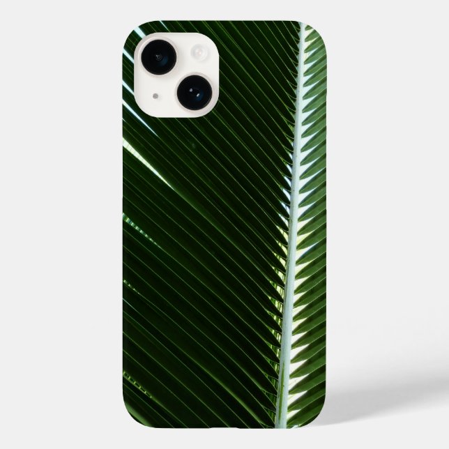 Coques Case-Mate iPhone Overlapping Palm Fronds Tropical Green Abstract (Verso)