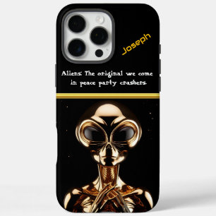 Coque iPhone 16 Pro Max OVNI à la zone 51 sous Starlit Sky