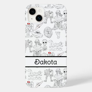 Coque Case-Mate iPhone OVNI personnalisé, Alien, Bigfoot Cryptid