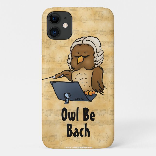 Coques Case-Mate iPhone Owl Be Bach Funny Musique Classique (Dos)