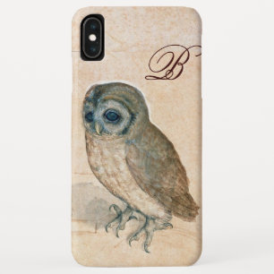 Coques Pour iPhone OWL, PIink, Sepia Monogramme
